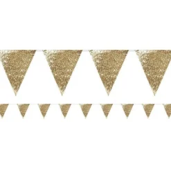 Gold Glitter Bunting - 3M<Party Delights Hot