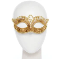 Gold Glitter Mask<Party Delights