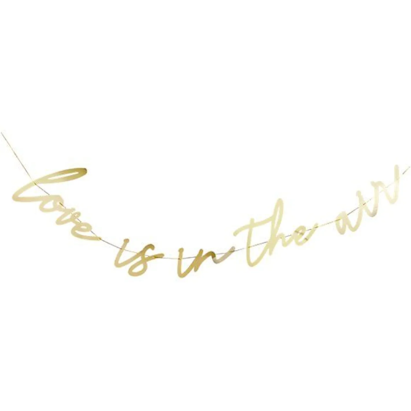 Gold Love Is In The Air Letter Banner - 2M<Party Delights