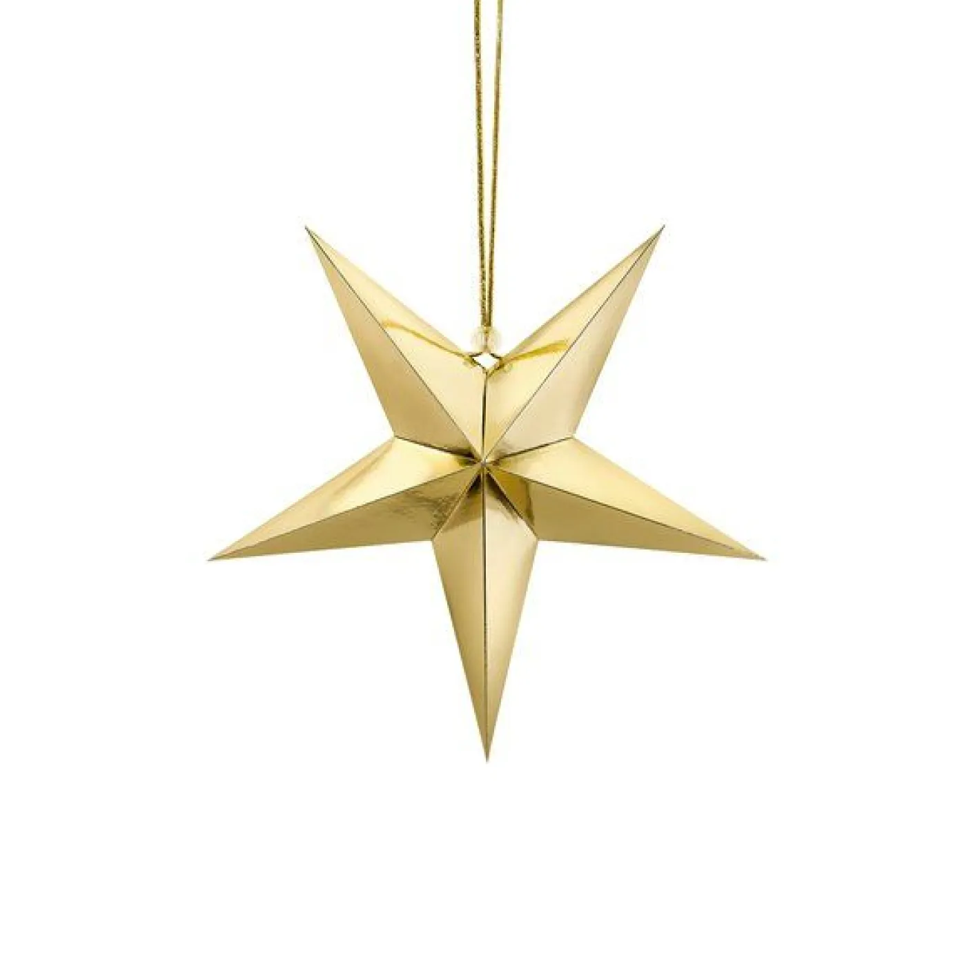 Party Delights Hanging Decorations<Gold Paper Hanging Star - 30Cm