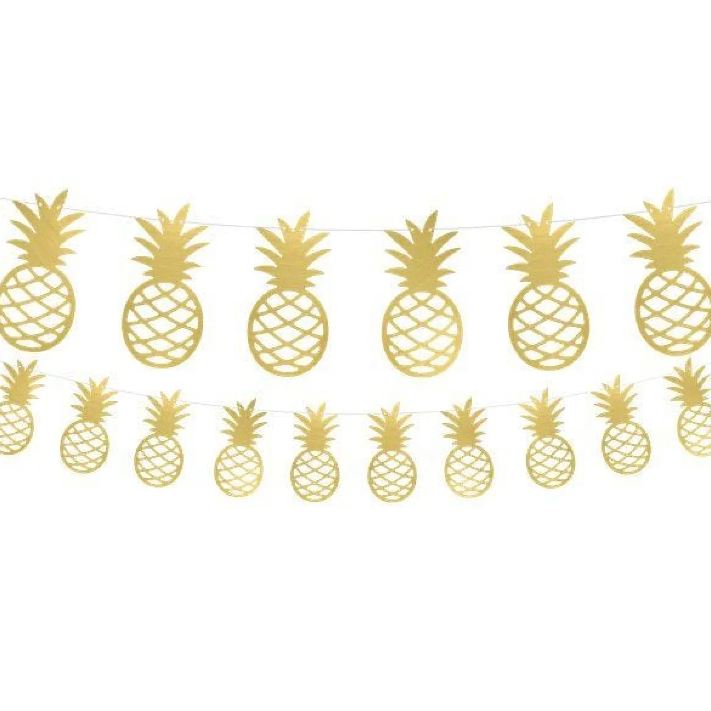 Gold Pineapple Garland - 1.5M<Party Delights Online