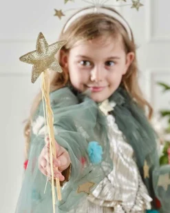 Party Delights Costume Accessories<Gold Star Wand