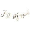 Gold Wedding Just Married Garland - 1.5M<Party Delights Outlet