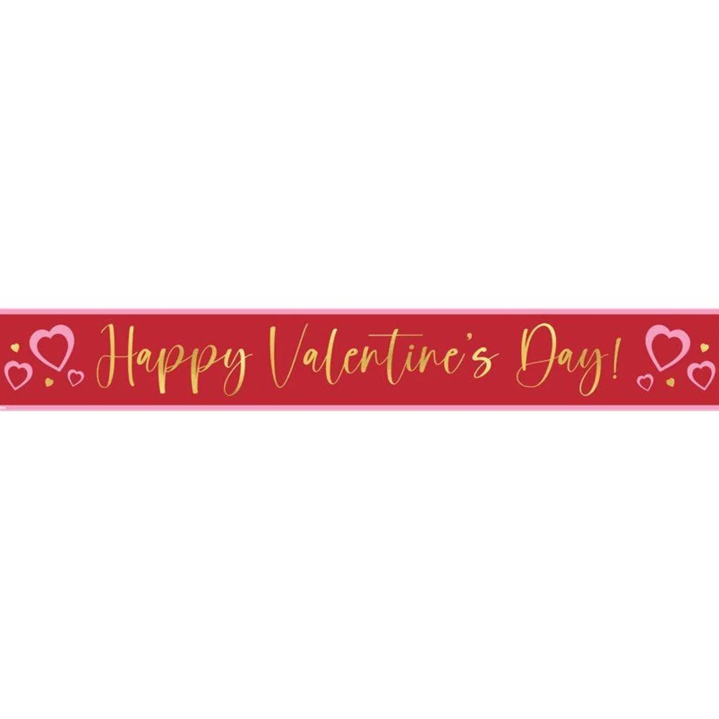 Golden Hearts Paper Banners (3Pk)<Party Delights Clearance