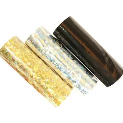 Golden Wishes Paper Streamers - 18 Coils (3Pk)<Party Delights New