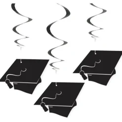 Graduation Hanging Swirls (3Pk)<Party Delights Sale