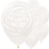 Party Delights Snowflake Decorations<Graffiti Frosty White Balloons - 12" Latex (25Pk)
