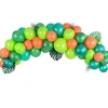 Green & Orange Tropical Balloon Arch Garland - 60 Balloons<Party Delights New