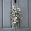 Green And White Foliage Door Swag<Party Delights Sale