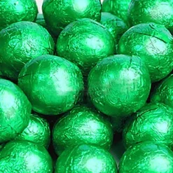 Green Foil Chocolate Balls X25<Party Delights Clearance