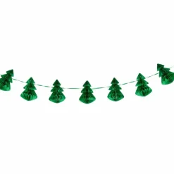 Green Honeycomb Trees Paper Garland - 2M<Party Delights Sale