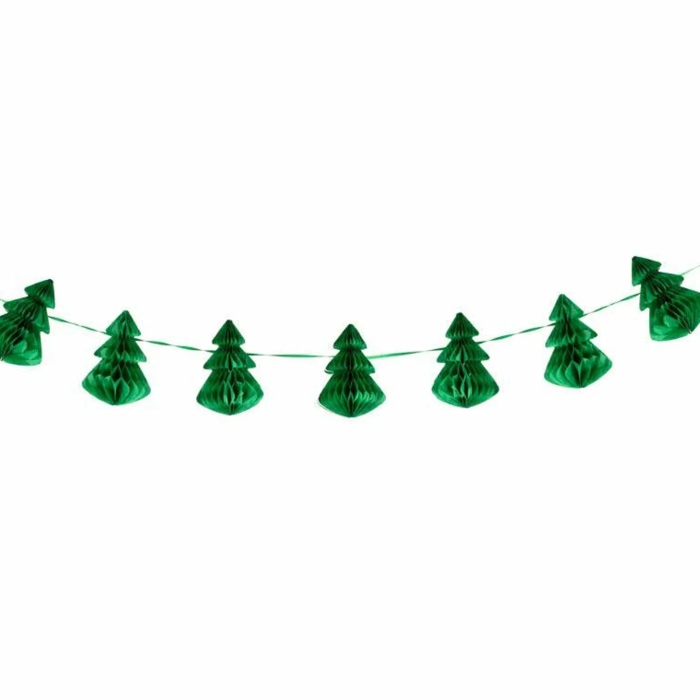 Green Honeycomb Trees Paper Garland - 2M<Party Delights Sale