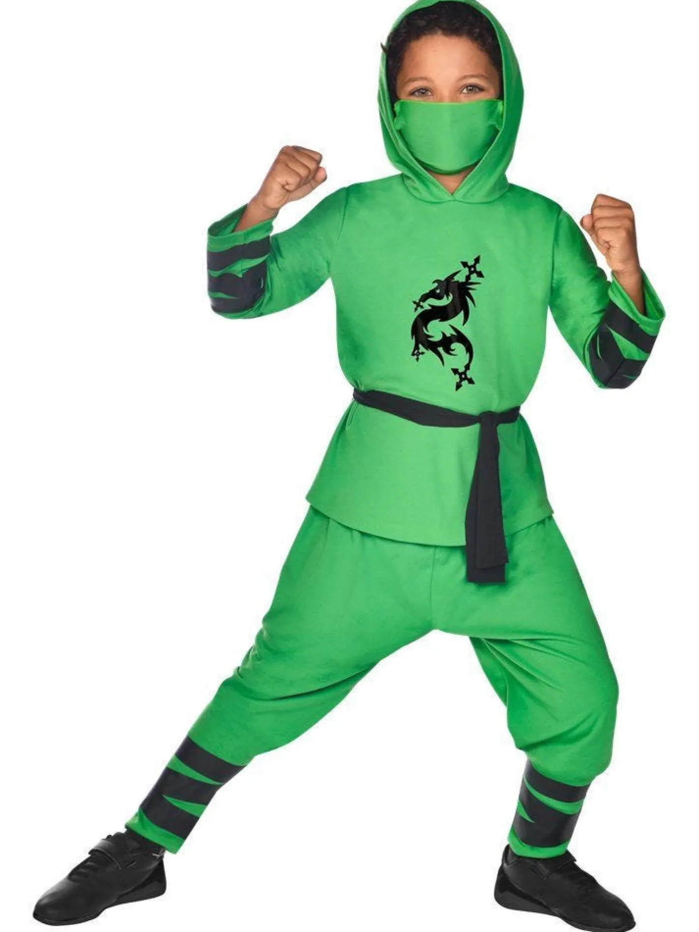 Kids' Party Delights Kids'<Green Ninja Warrior - Child And Teen Costume