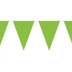 Green Plastic Bunting - 10M<Party Delights Outlet