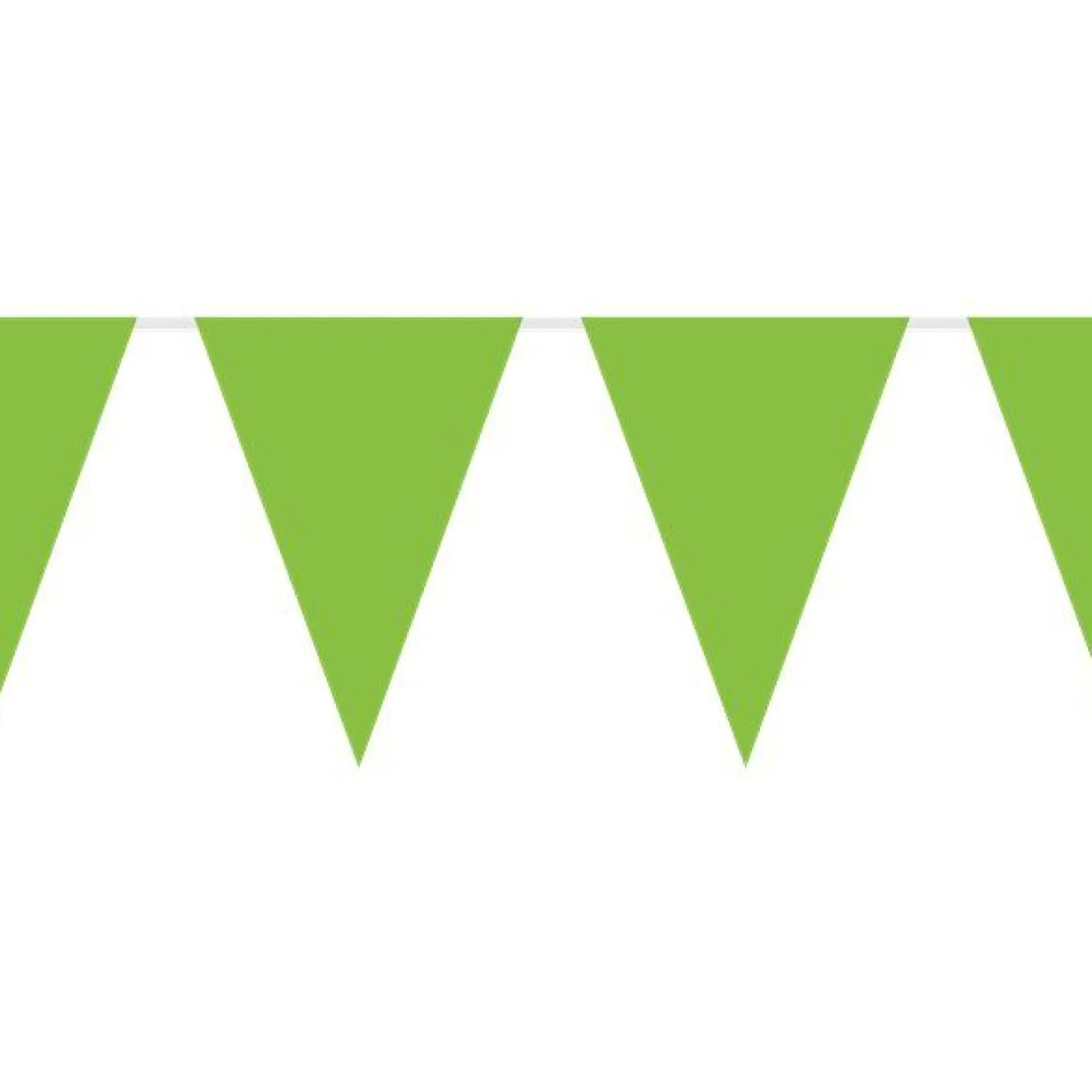 Green Plastic Bunting - 10M<Party Delights Outlet