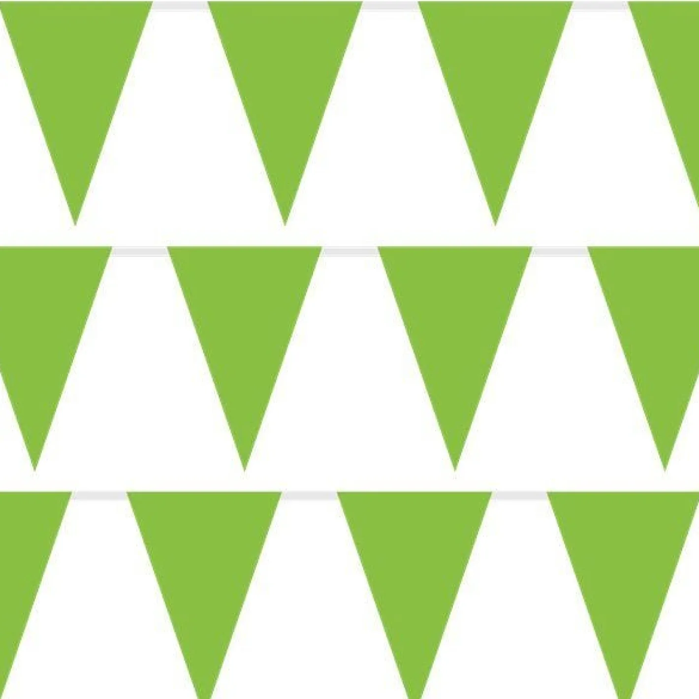 Green Plastic Bunting - 10M<Party Delights Outlet