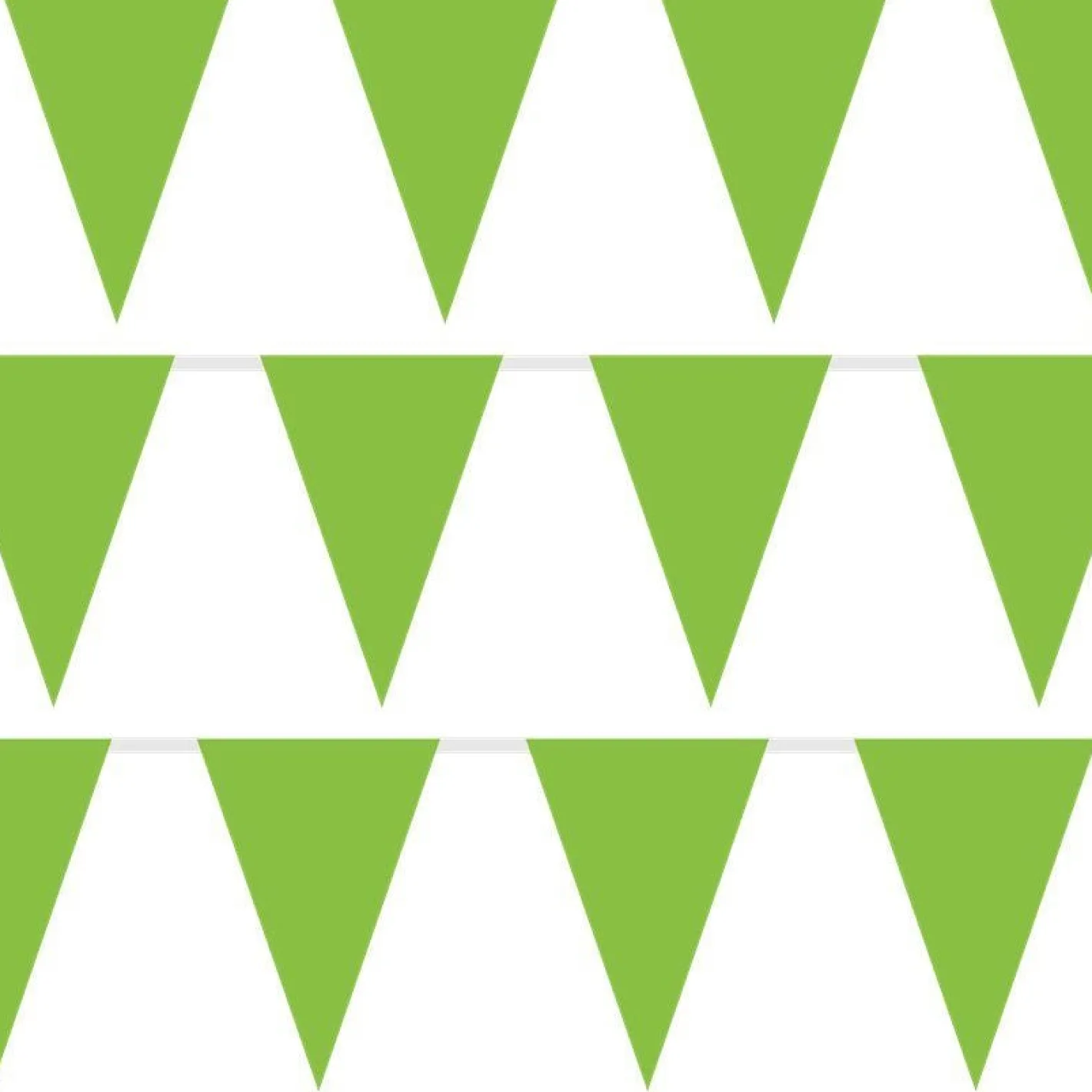 Green Plastic Bunting - 10M<Party Delights Outlet