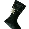 Party Delights Stockings & Sacks<Green Velvet With Embroidery Stocking