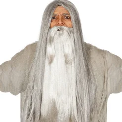 Grey Long Wig<Party Delights New