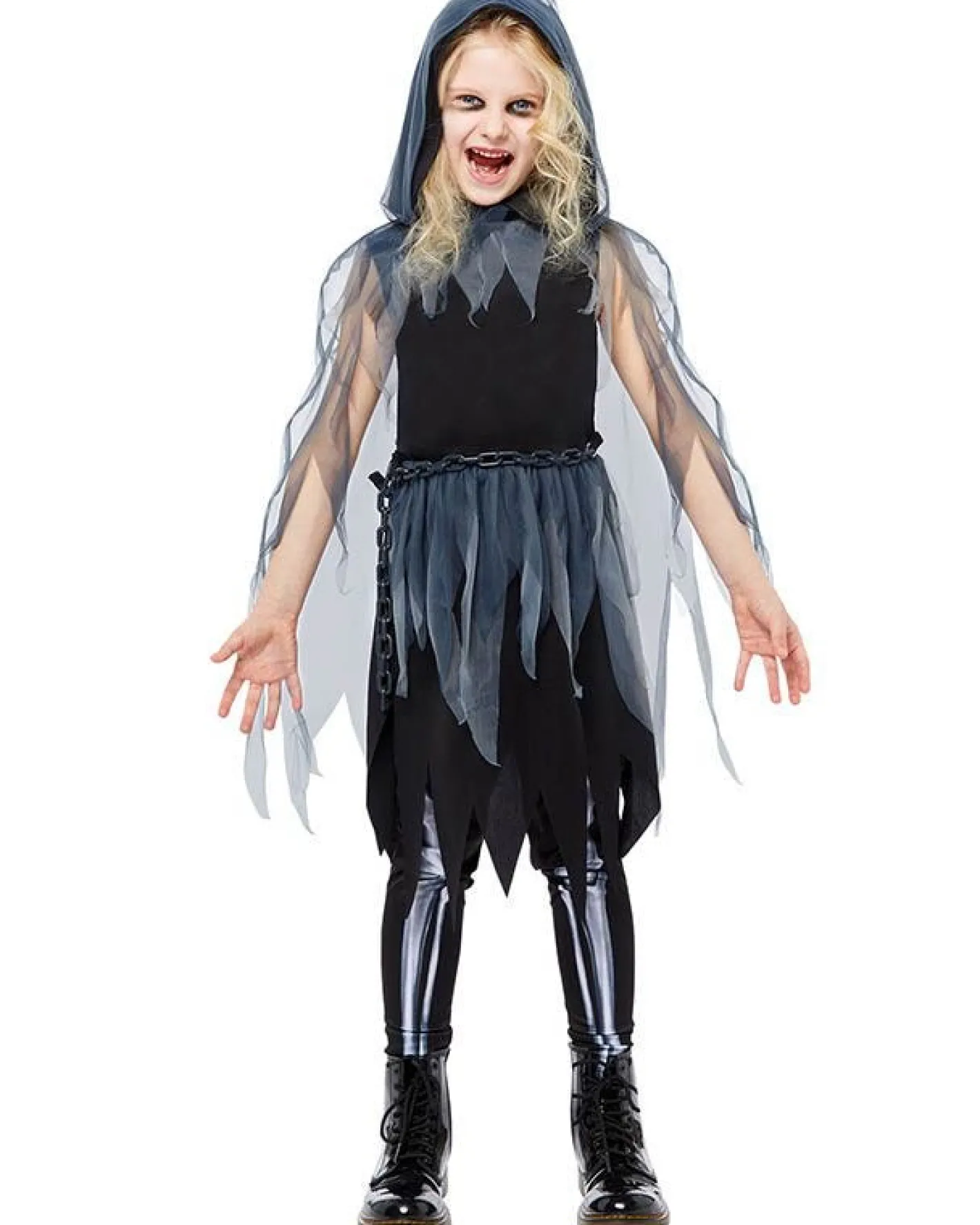 Kids' Party Delights Kids'<Grim Reaper Girl - Childs Costume