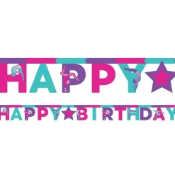 Gymnastics Party 'Happy Birthday' Paper Letter Banner - 3M<Party Delights New