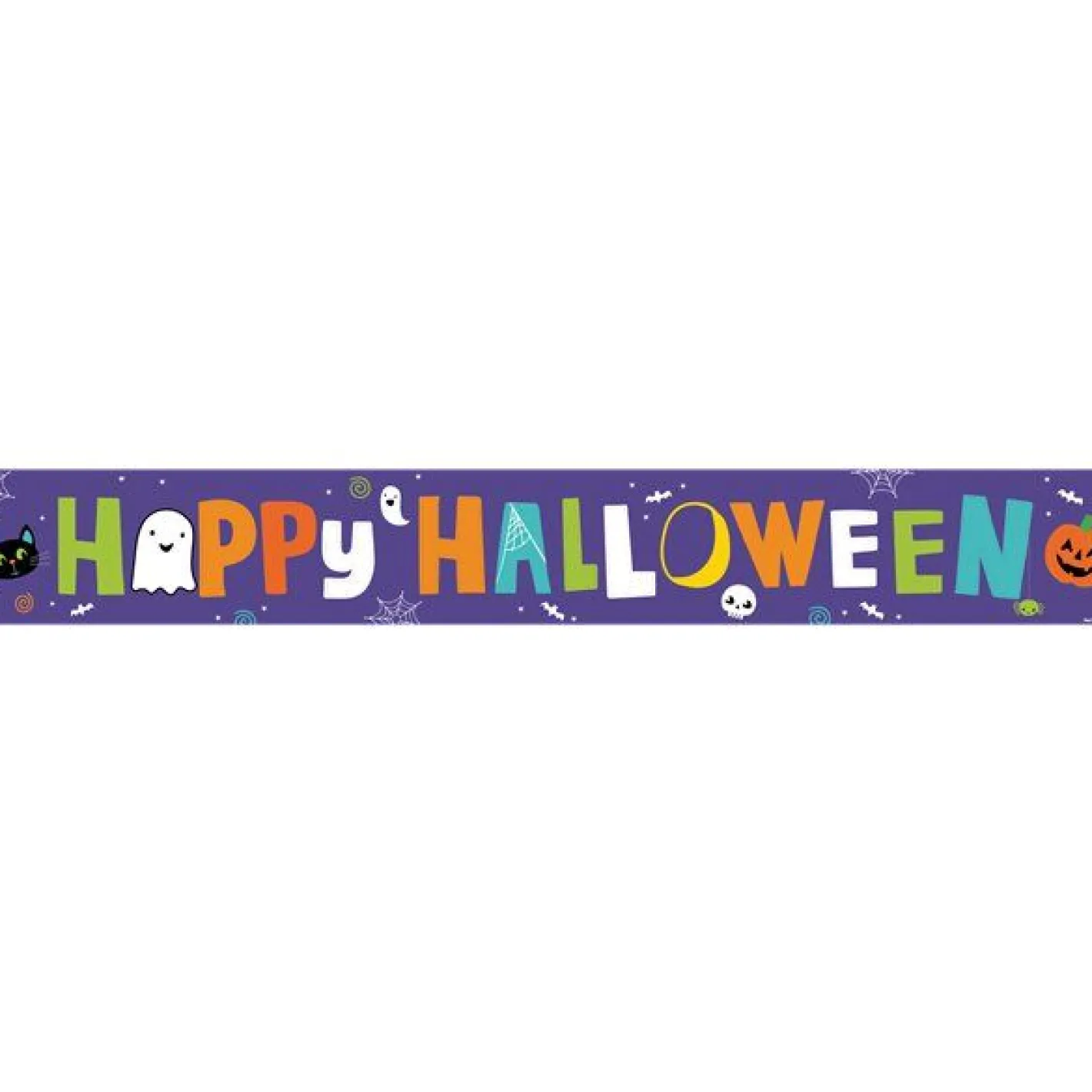 Hallo-Ween Friends Paper Banners - 1M (3Pk)<Party Delights Sale