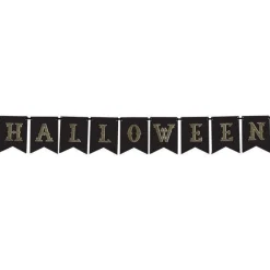 Party Delights Hanging Decorations<Halloween Gold Flag Banner - 1.75M