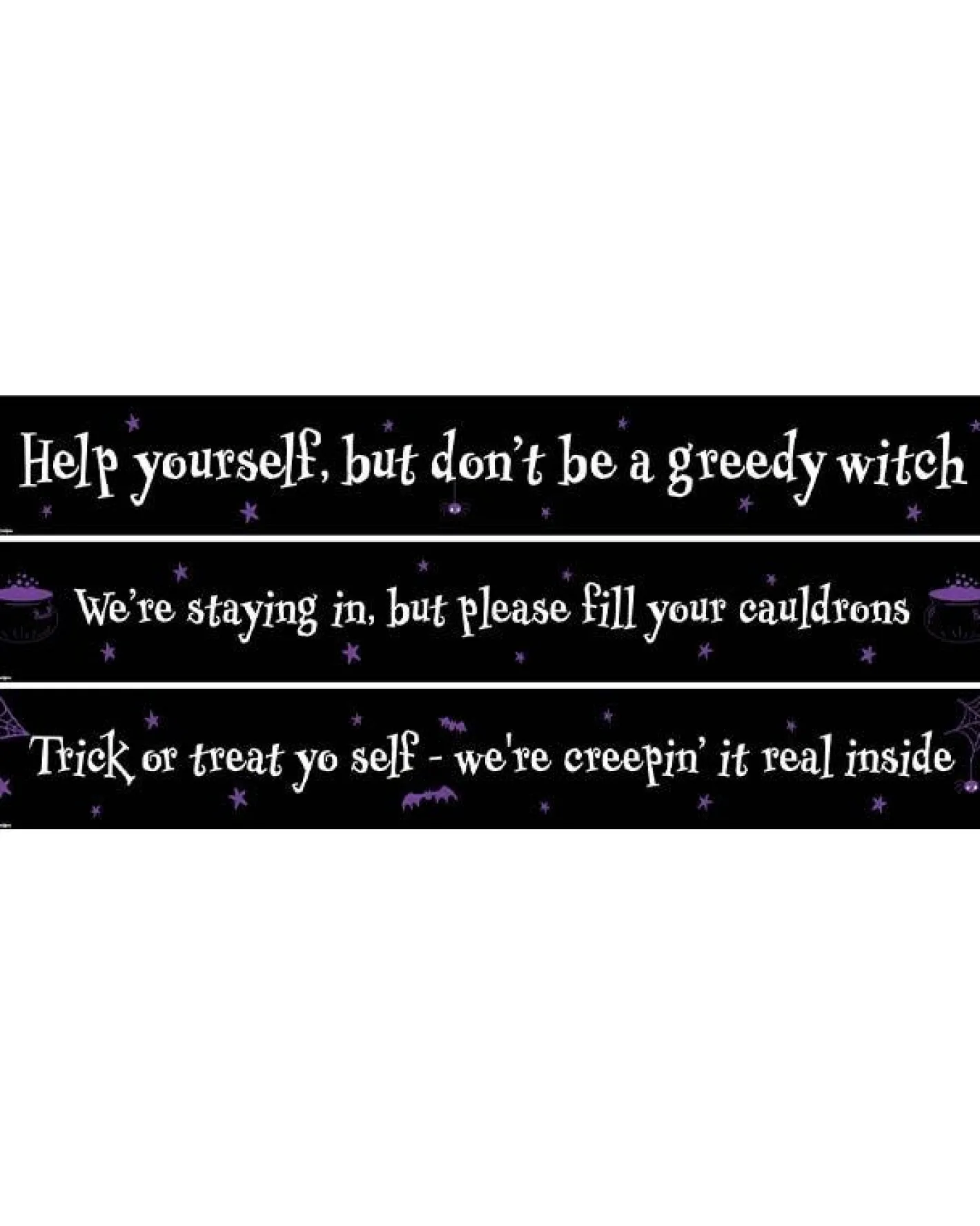 Party Delights Hanging Decorations<Halloween Help Yourself Paper Banners - 1M