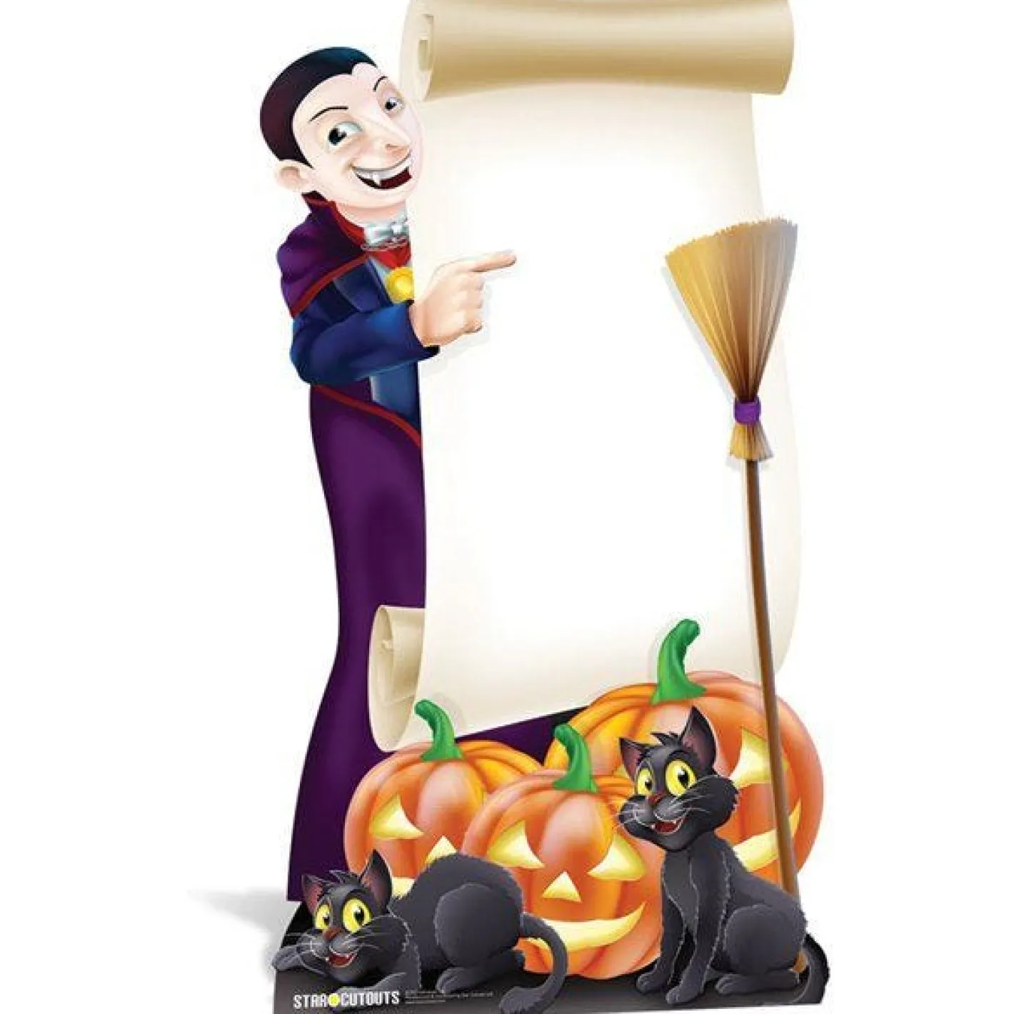Halloween Sign Cardboard Cutout - 185Cm X 99Cm<Party Delights Outlet