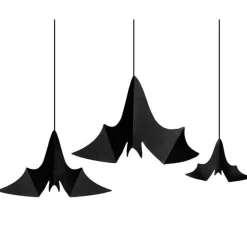 Party Delights Hanging Decorations<Hanging Paper Bats (3Pk)