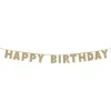 Happy Birthday' Luxe Gold Letter Banner - 3M<Party Delights