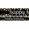 Happy Birthday Paper Banners - 1M (3Pk)<Party Delights Discount