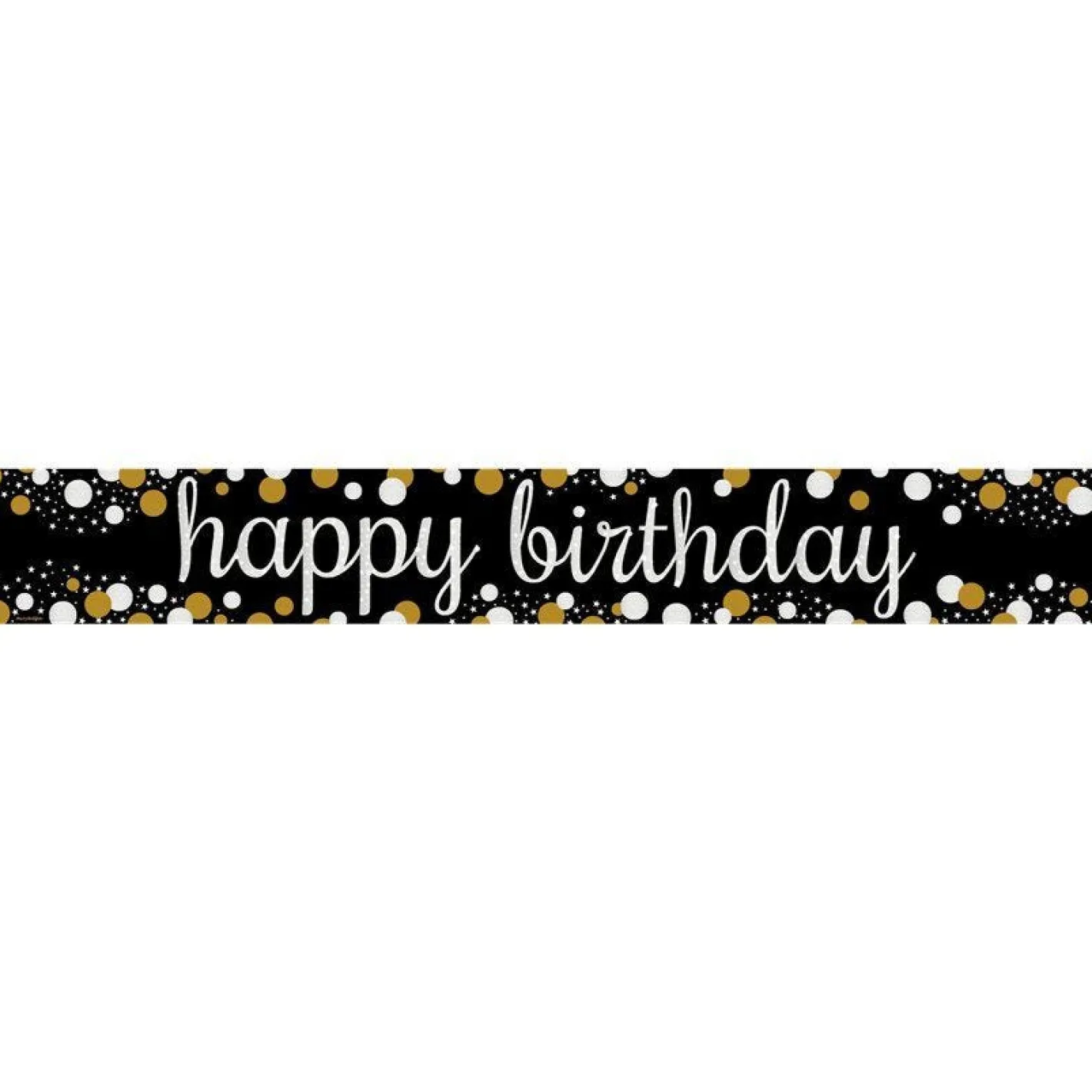 Happy Birthday Paper Banners - 1M (3Pk)<Party Delights Discount
