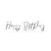 Happy Birthday Silver Banner - 0.6M<Party Delights Hot