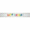 Happy Birthday Stars Foil Banner<Party Delights Outlet