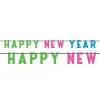 Happy New Year Colourful Letter Banner - 2.74Cm<Party Delights Best