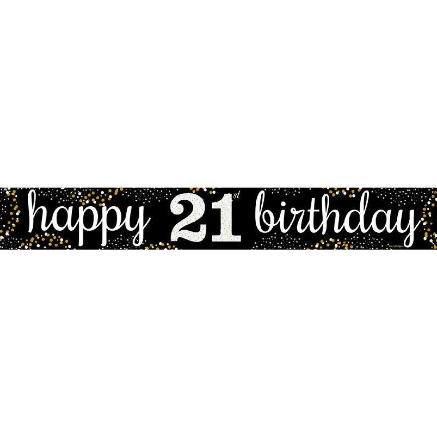 Happy 21St Birthday Paper Banners - 1M (3Pk)<Party Delights New