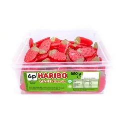 Haribo Giant Strawbs - 880G<Party Delights Clearance
