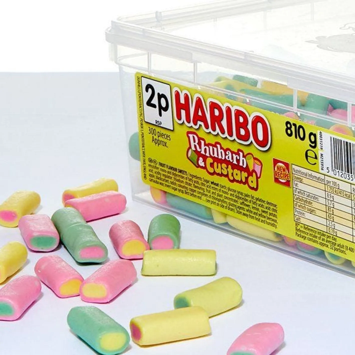Haribo Rhubarb & Custard - 810G<Party Delights Clearance