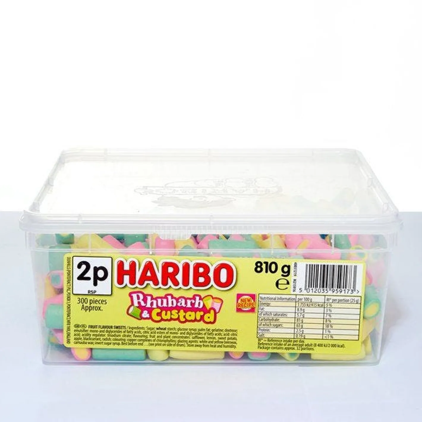 Haribo Rhubarb & Custard - 810G<Party Delights Clearance