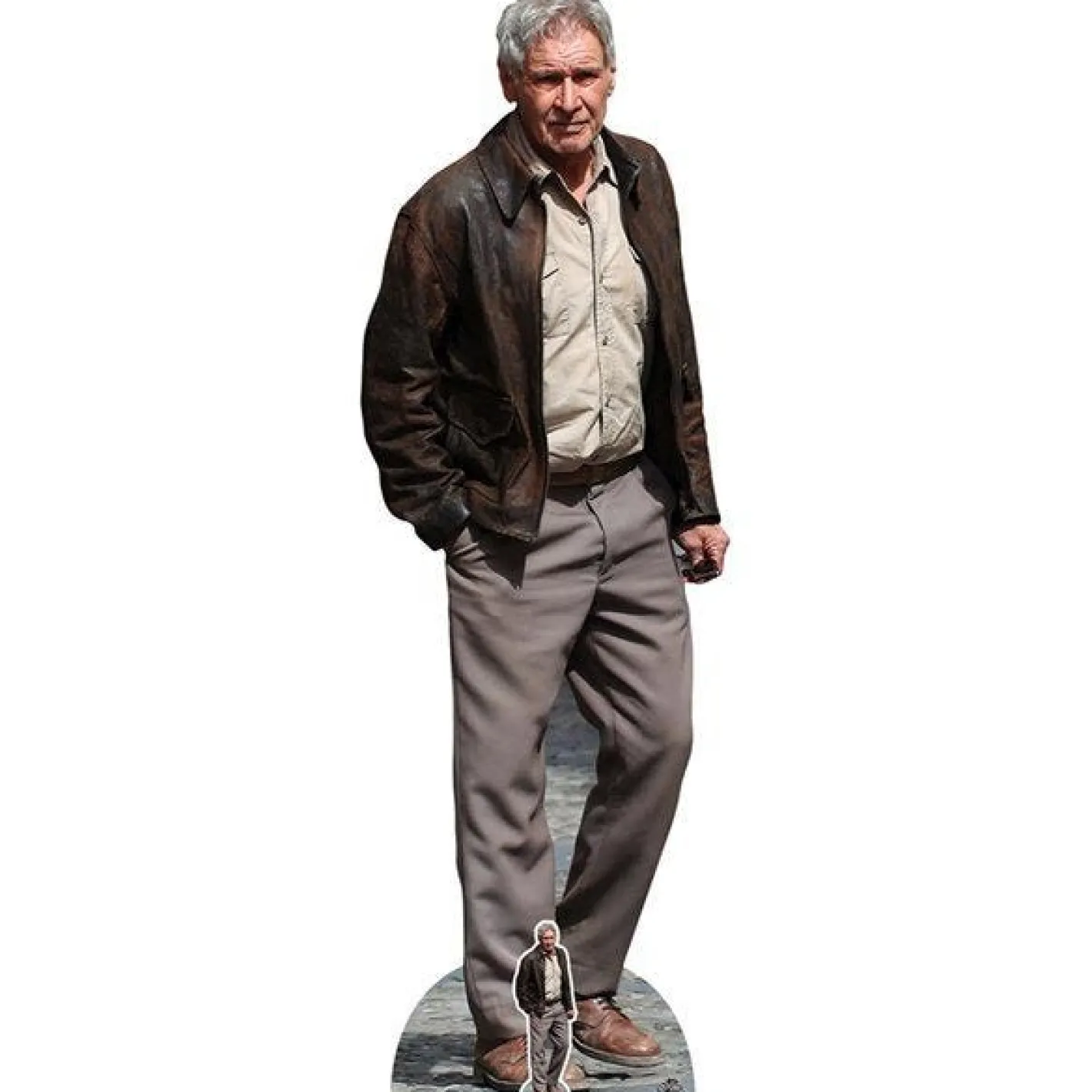 Harrison Ford Brown Leather Jacket Cardboard Cutout - 186Cm X 61Cm<Party Delights Clearance