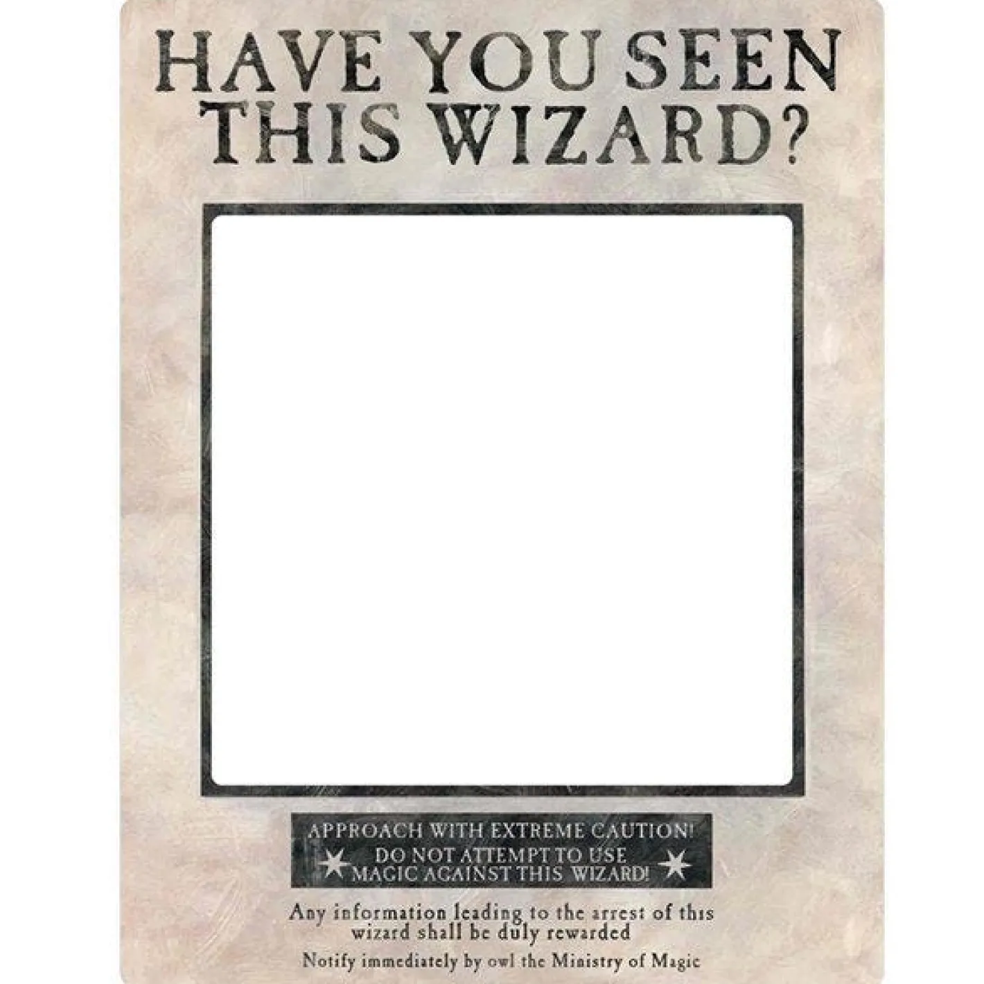 Harry Potter Wanted Poster Frame Photo Prop - 87Cm X 70Cm<Party Delights Discount