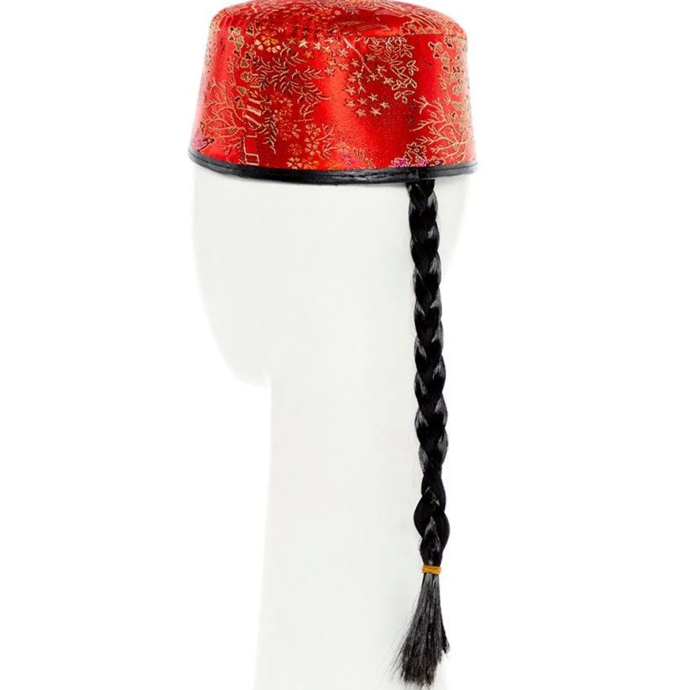 Hat With Attached Braid<Party Delights Discount