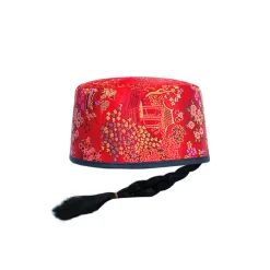 Hat With Attached Braid<Party Delights Discount