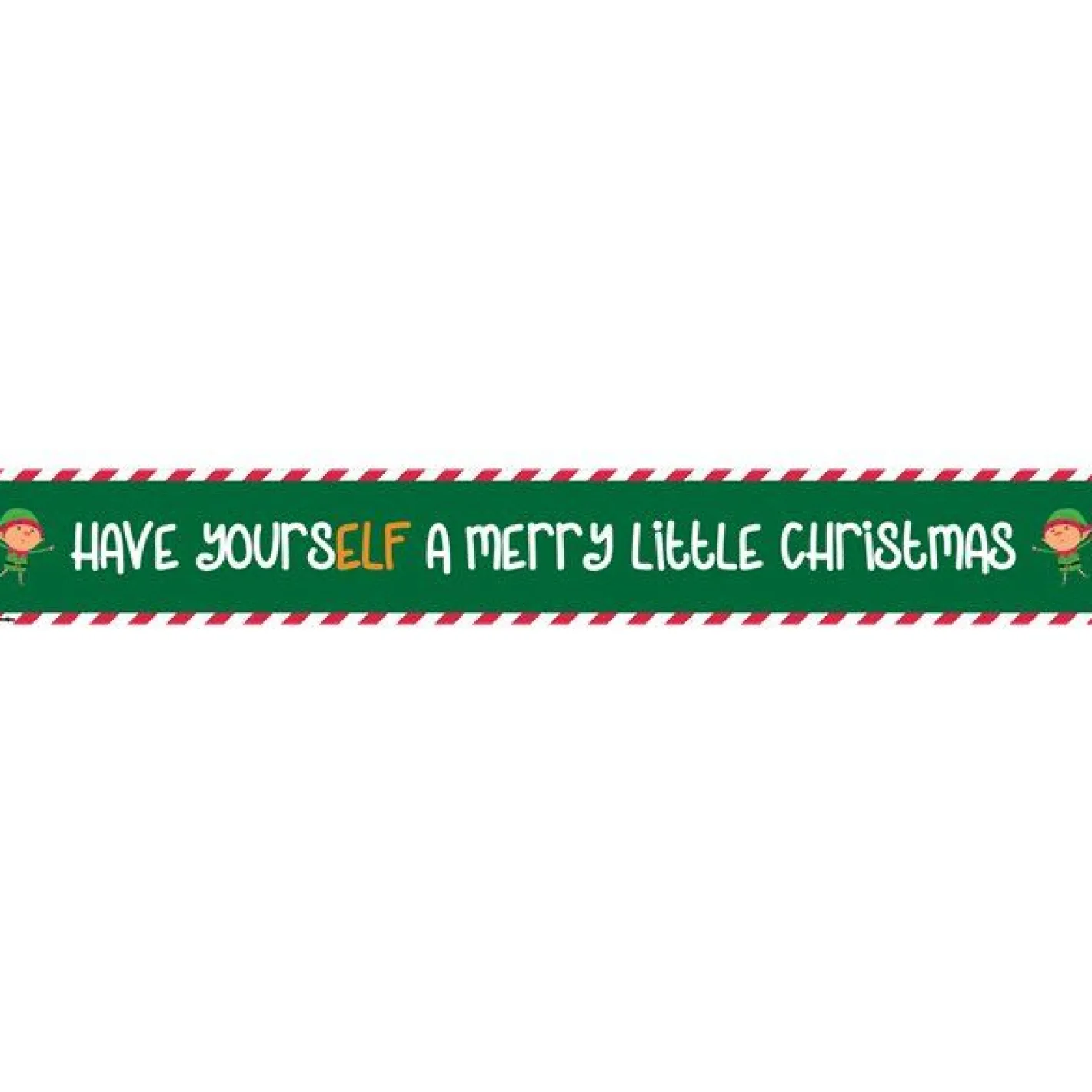 Have Yourself A Merry Little Christmas Paper Banners - 1M (3Pk)<Party Delights Outlet