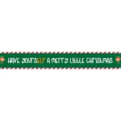 Have Yourself A Merry Little Christmas Paper Banners - 1M (3Pk)<Party Delights Outlet