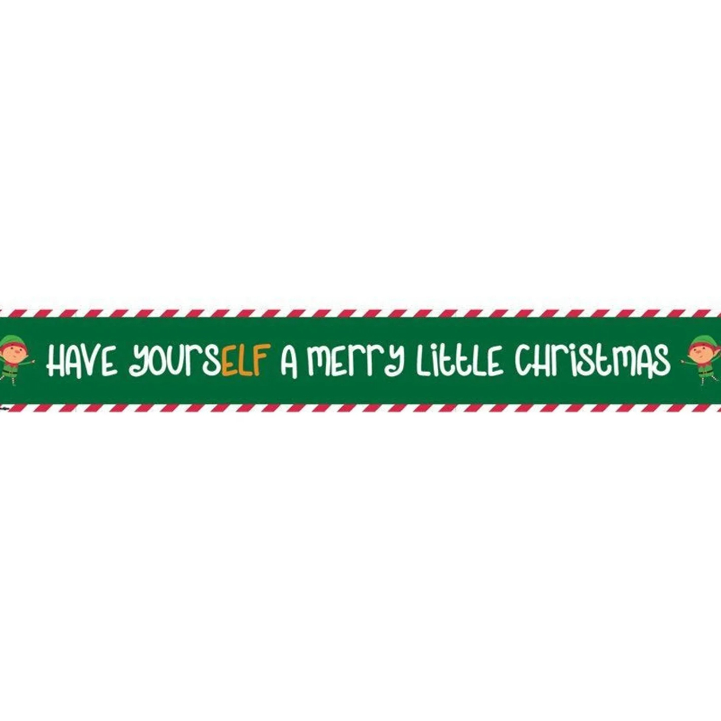 Have Yourself A Merry Little Christmas Paper Banners - 1M (3Pk)<Party Delights Outlet