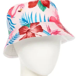 Hawaiian Flamingos Bucket Hat<Party Delights