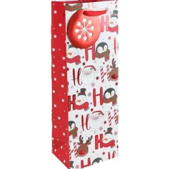 Party Delights Gift Wrapping<Ho Ho Ho Bottle Bag - 35.5Cm X 12.5Cm