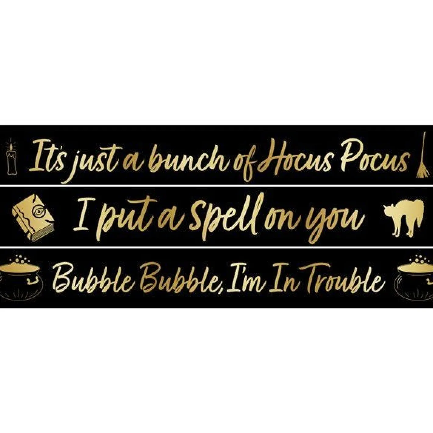 Hocus Pocus Yard Banners (3Pk)<Party Delights Sale